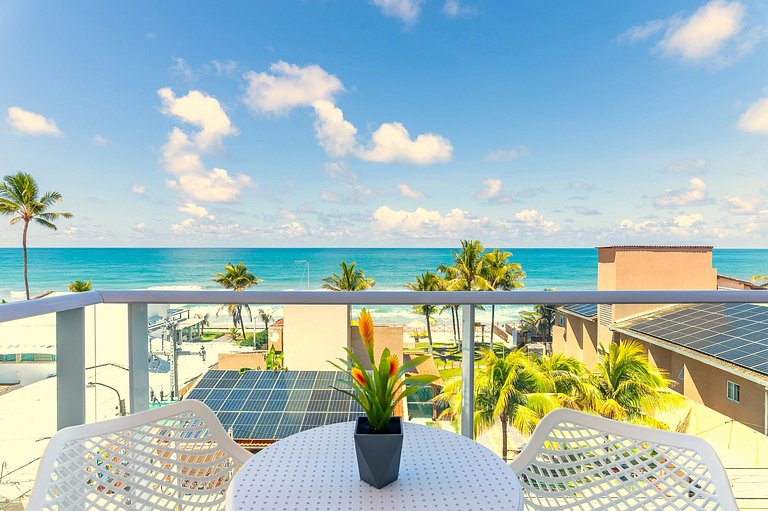 Vista para o mar de Porto de Galinhas com Aconchego e elegân