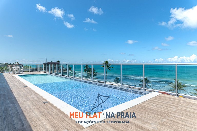 Vista para o mar de Porto de Galinhas com Aconchego e elegân