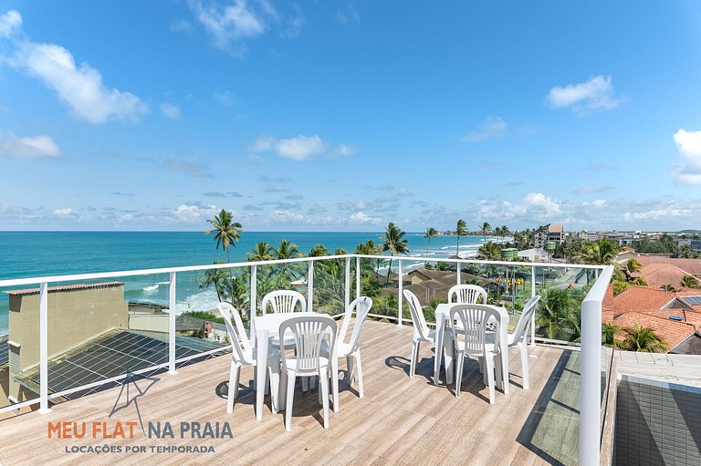 Vista para o mar de Porto de Galinhas com Aconchego e elegân