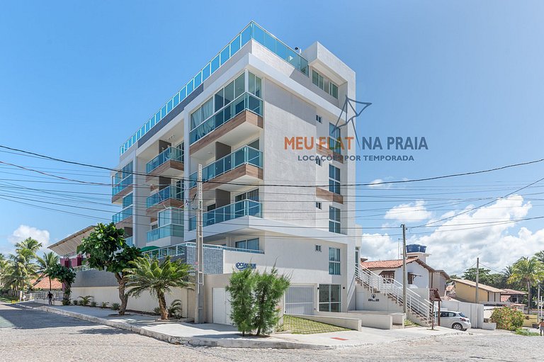 Vista para o mar de Porto de Galinhas com Aconchego e elegân