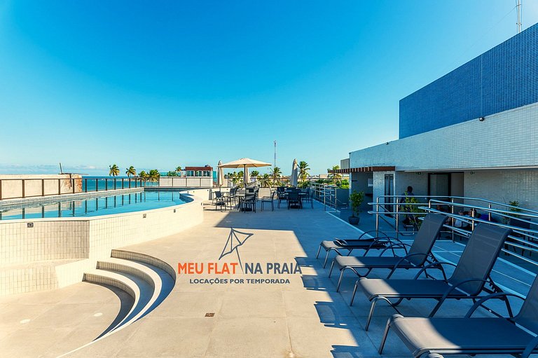 Estudio a 30 metros del mar piscina y restaurante