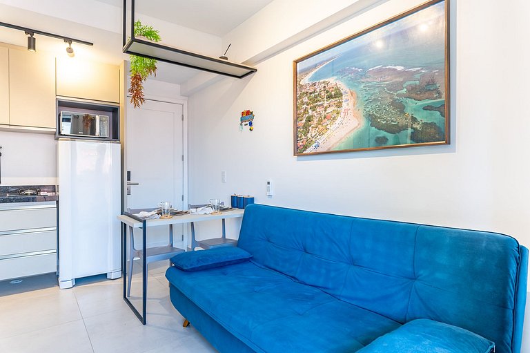 Meu Flat Na Praia Charme e conforto a 50m do mar