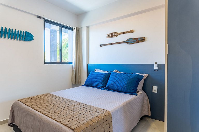 Meu Flat Na Praia Charme e conforto a 50m do mar