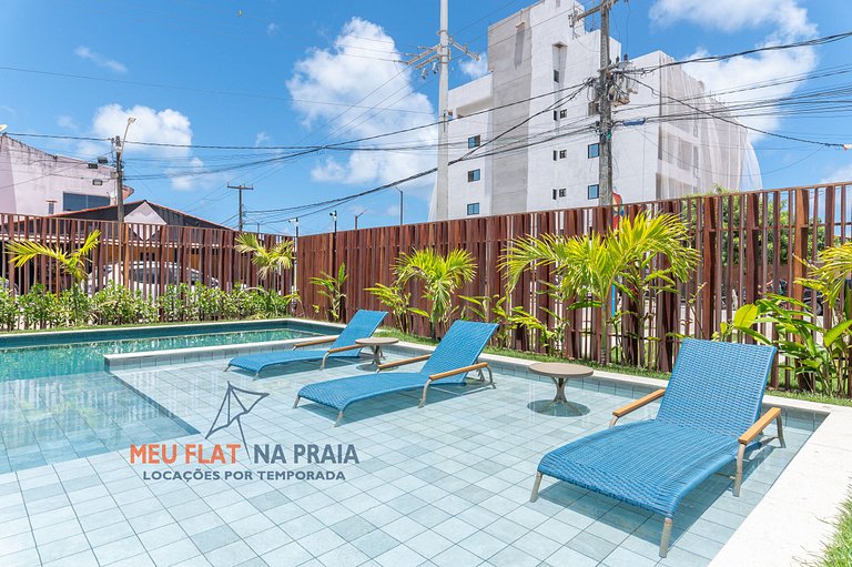 Apt para 5 pessoas em frente a vila do pescador caboclo na n