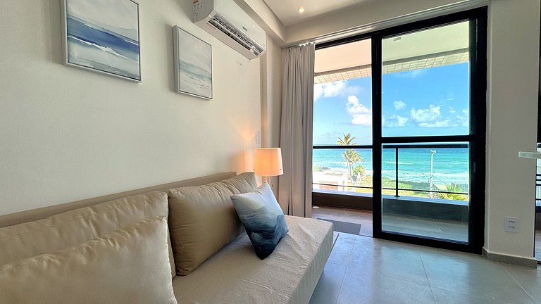 Studio com Varanda e Vista Mar