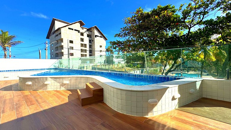 Studio com Varanda e Vista Mar