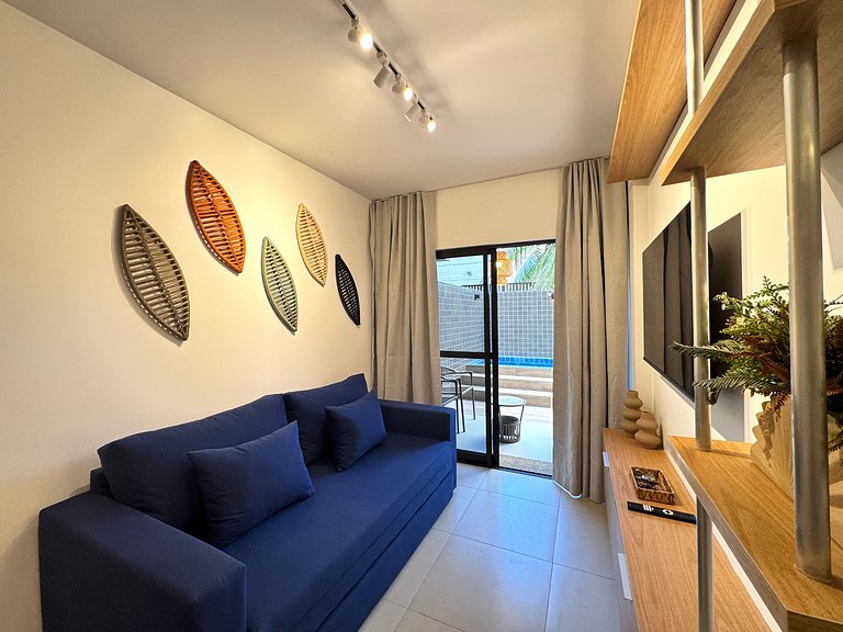 Sorprendente apartamento con 2 habitaciones y piscina privad